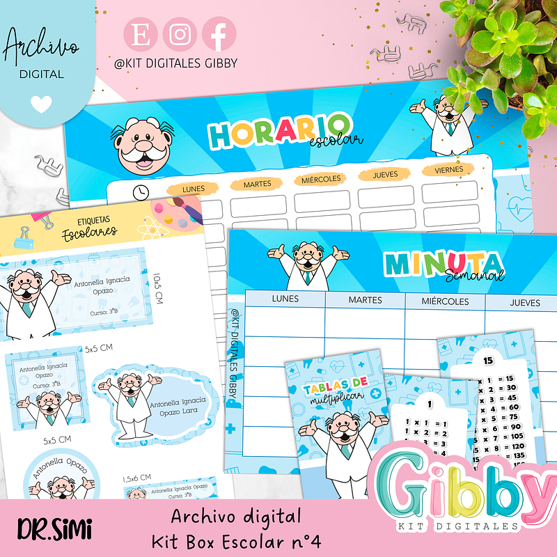 Archivo digital - Kit box escolar n°4 16