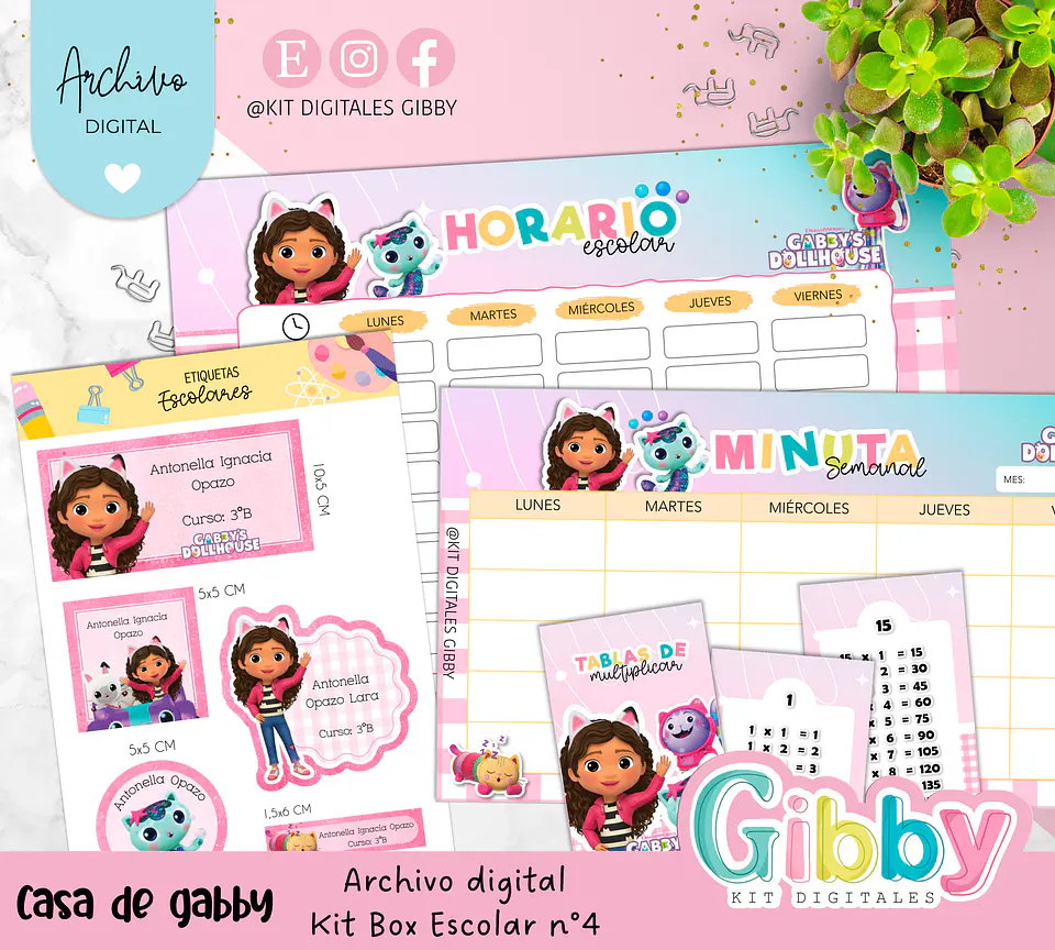 Archivo digital - Kit box escolar n°4 18