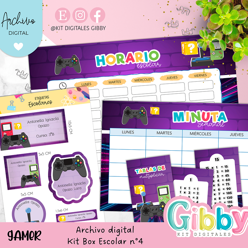 Archivo digital - Kit box escolar n°4 20