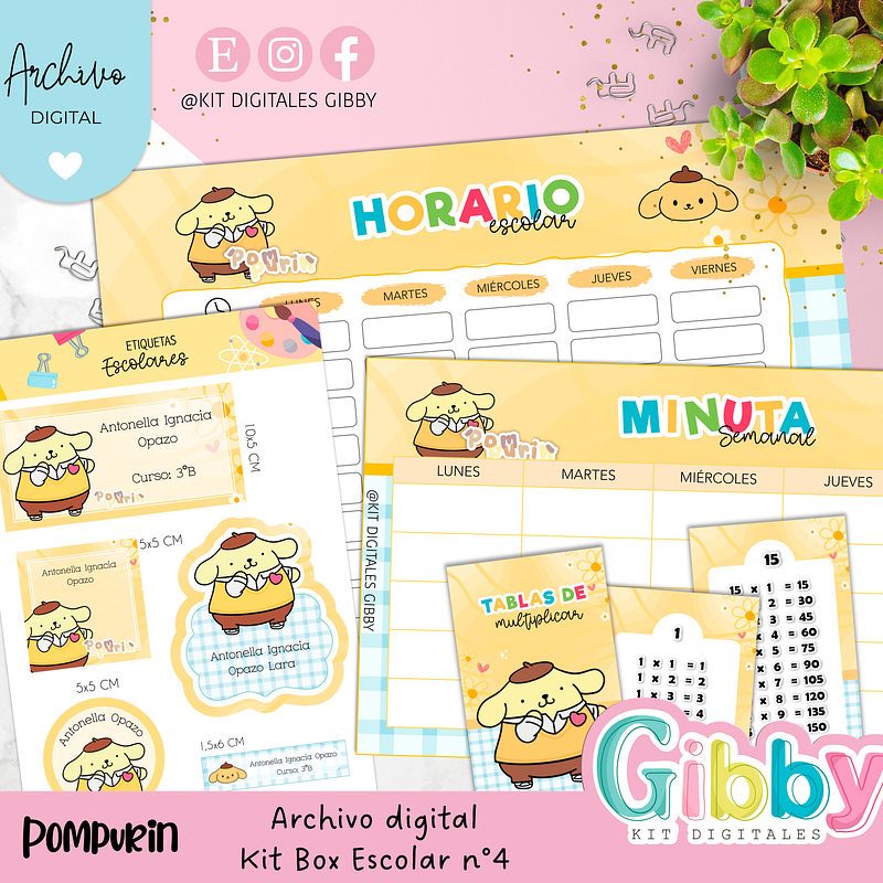 Archivo digital - Kit box escolar n°4 28