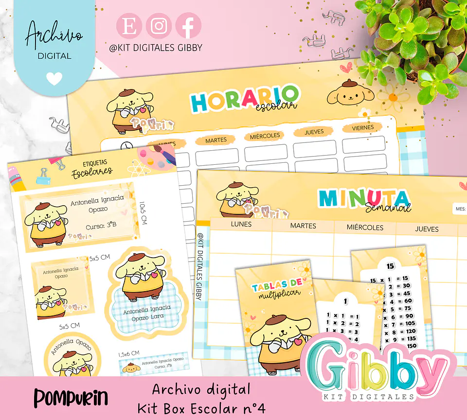 Archivo digital - Kit box escolar n°4 28