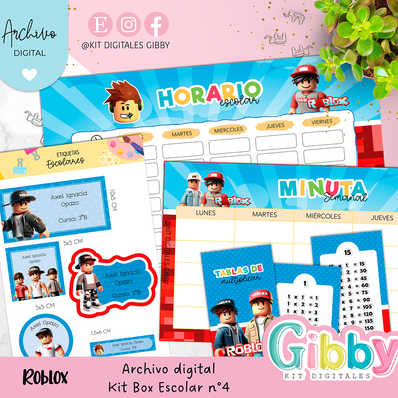 Archivo digital - Kit box escolar n°4 30