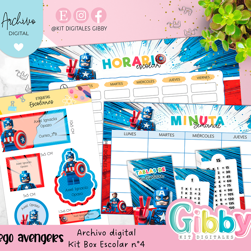Archivo digital - Kit box escolar n°4 32