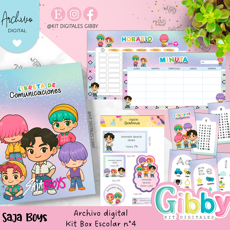 Archivo digital - Kit box escolar n°4 35