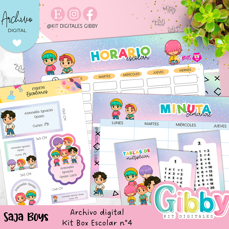 Archivo digital - Kit box escolar n°4 36