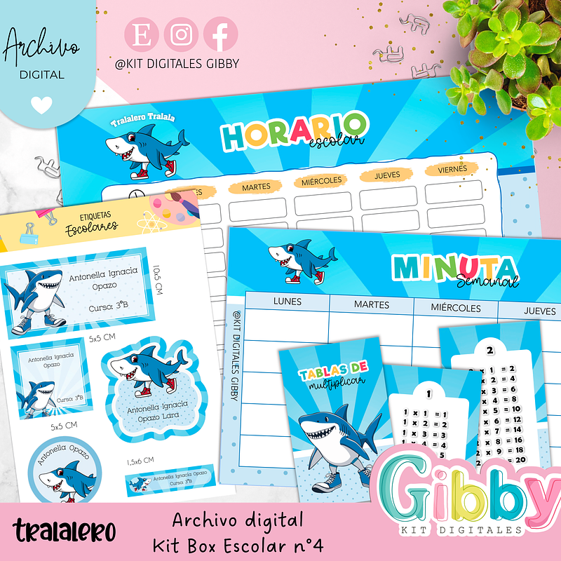 Archivo digital - Kit box escolar n°4 37