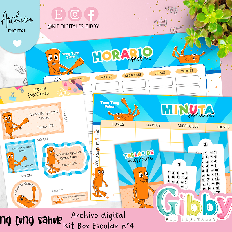 Archivo digital - Kit box escolar n°4 38