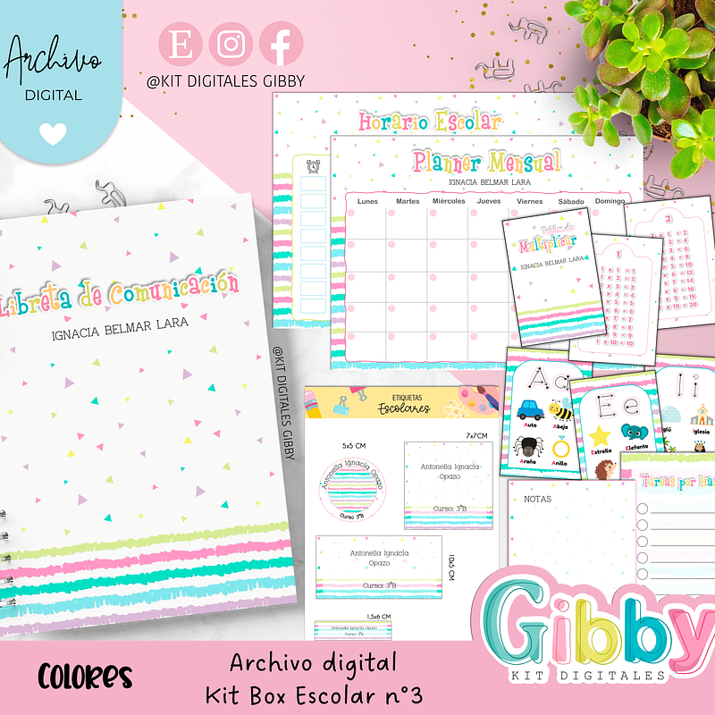 Archivo digital - Kit box escolar n°3  6