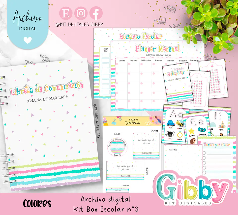 Archivo digital - Kit box escolar n°3  6