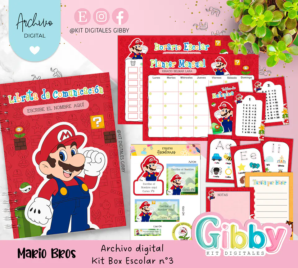 Archivo digital - Kit box escolar n°3  7