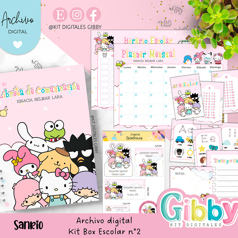 Archivo digital - Kit box escolar n°3  8
