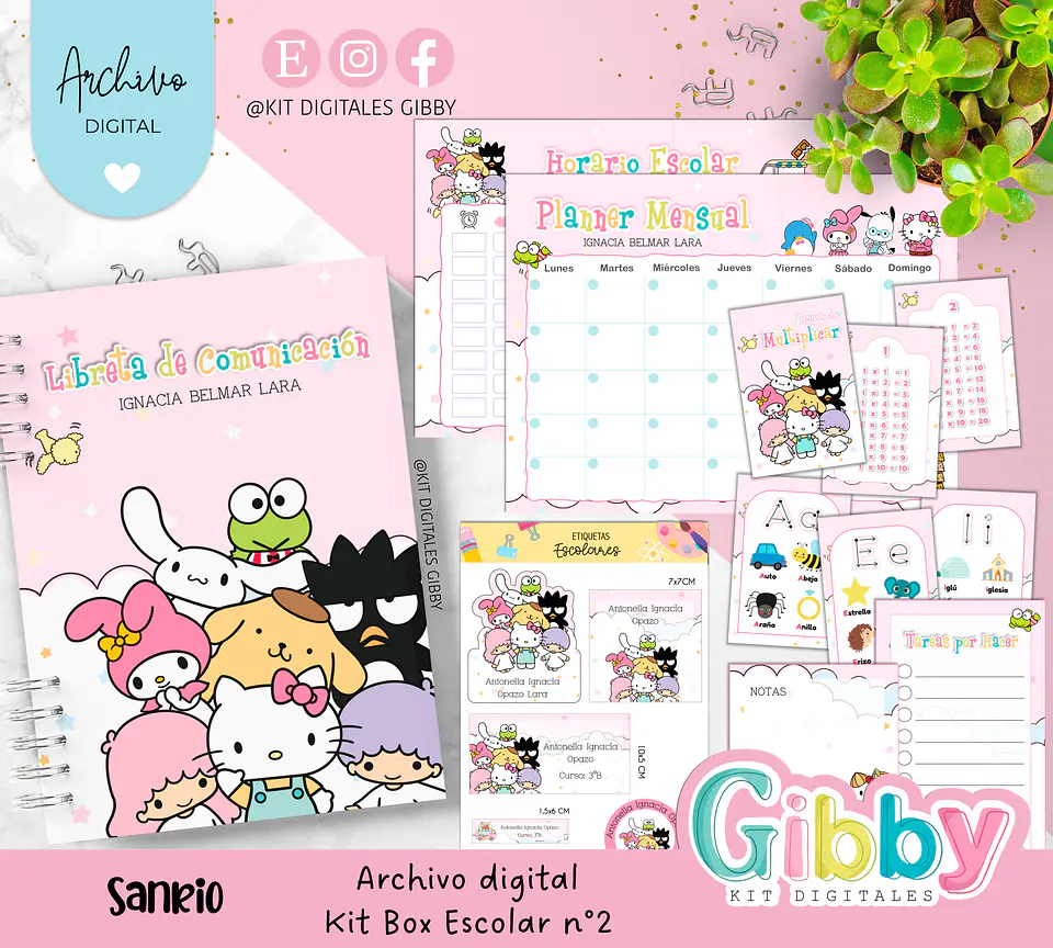 Archivo digital - Kit box escolar n°3  8