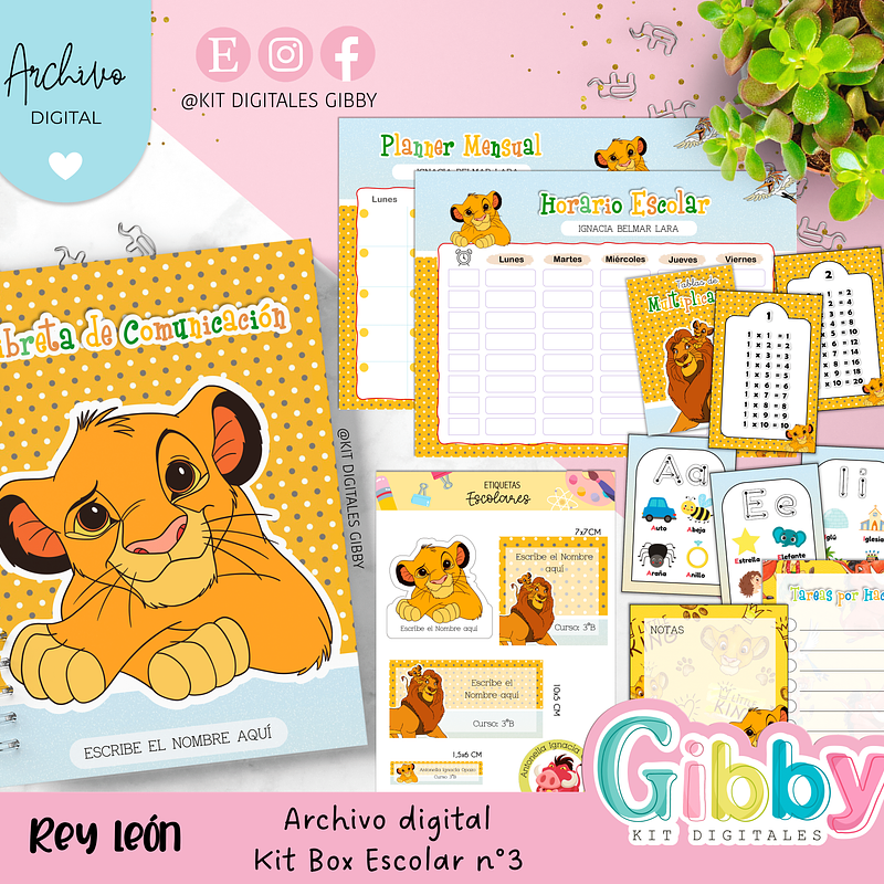 Archivo digital - Kit box escolar n°3  12