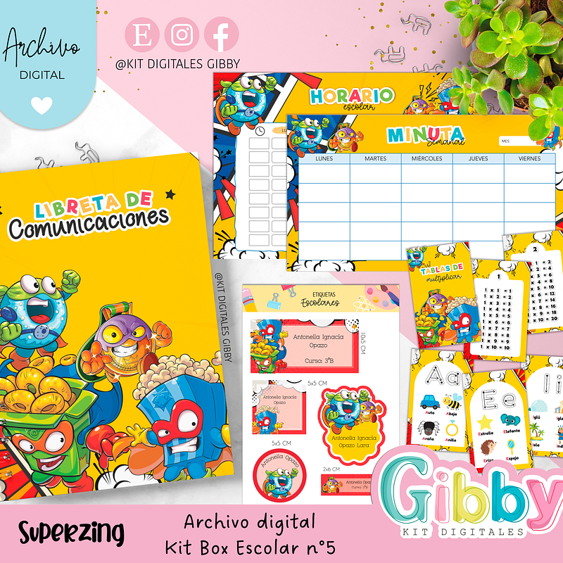 Archivo digital - Kit Box Escolares N°5 15