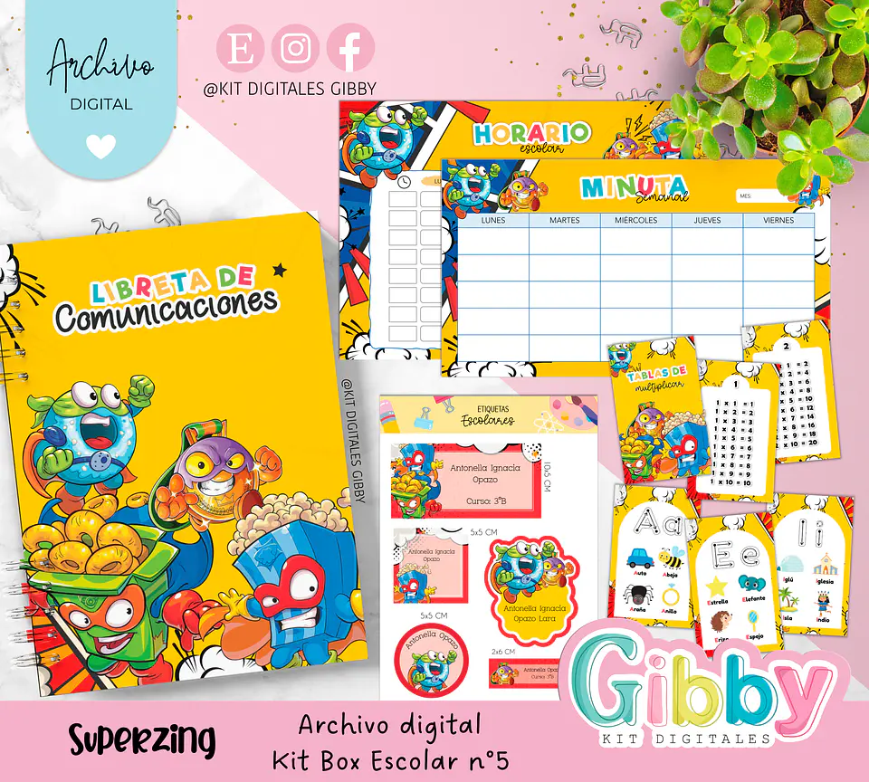 Archivo digital - Kit Box Escolares N°5 15
