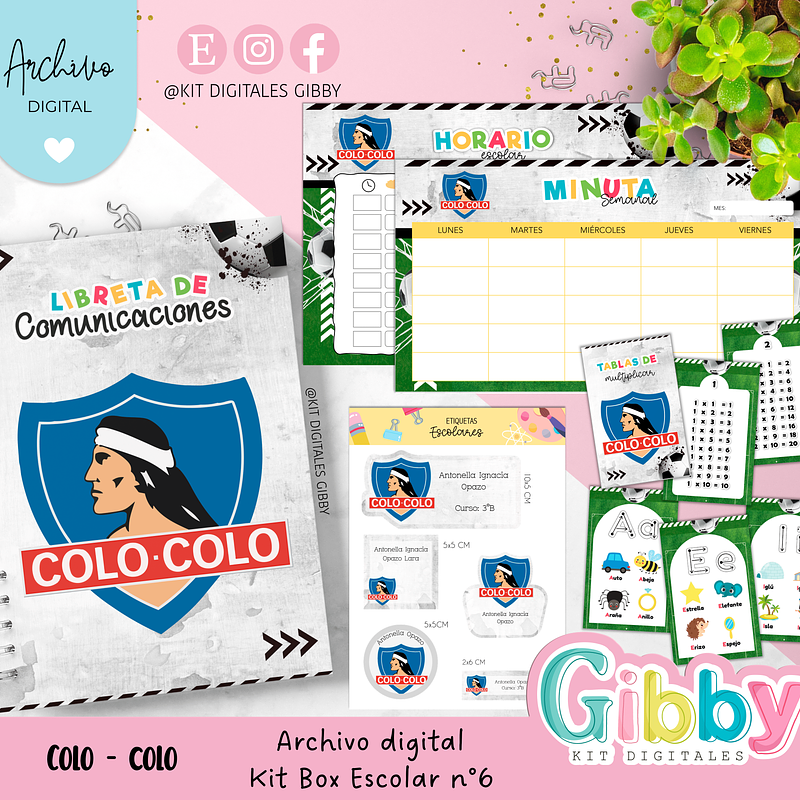 Archivo digital - Kit box escolar n°6 8