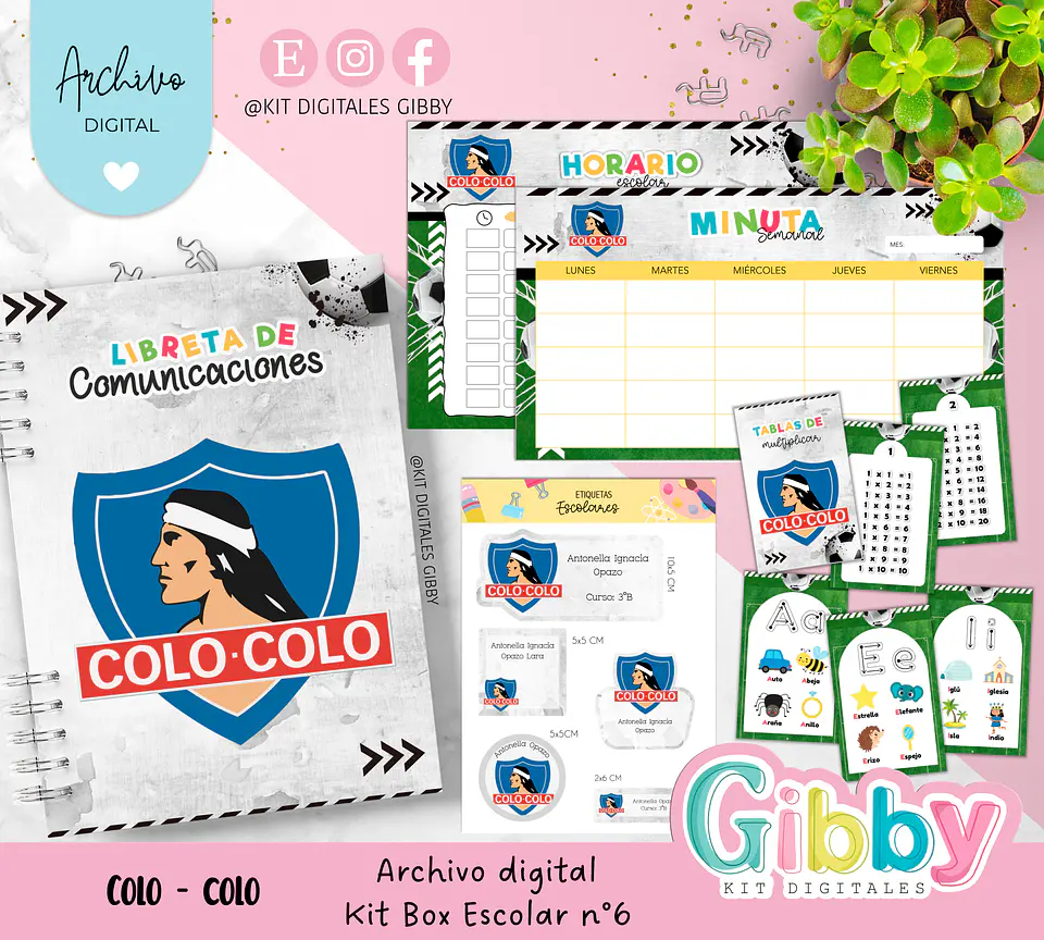 Archivo digital - Kit box escolar n°6 8