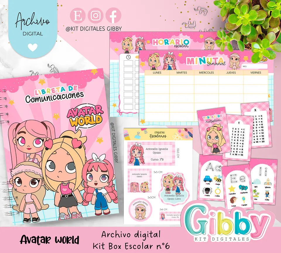 Archivo digital - Kit box escolar n°6 11