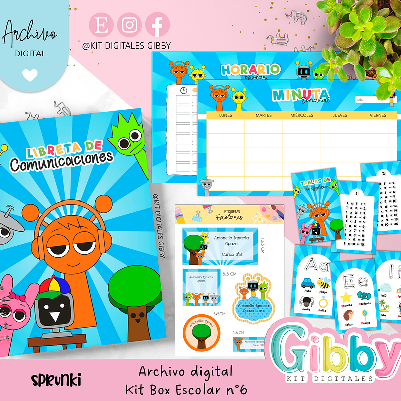 Archivo digital - Kit box escolar n°6 12