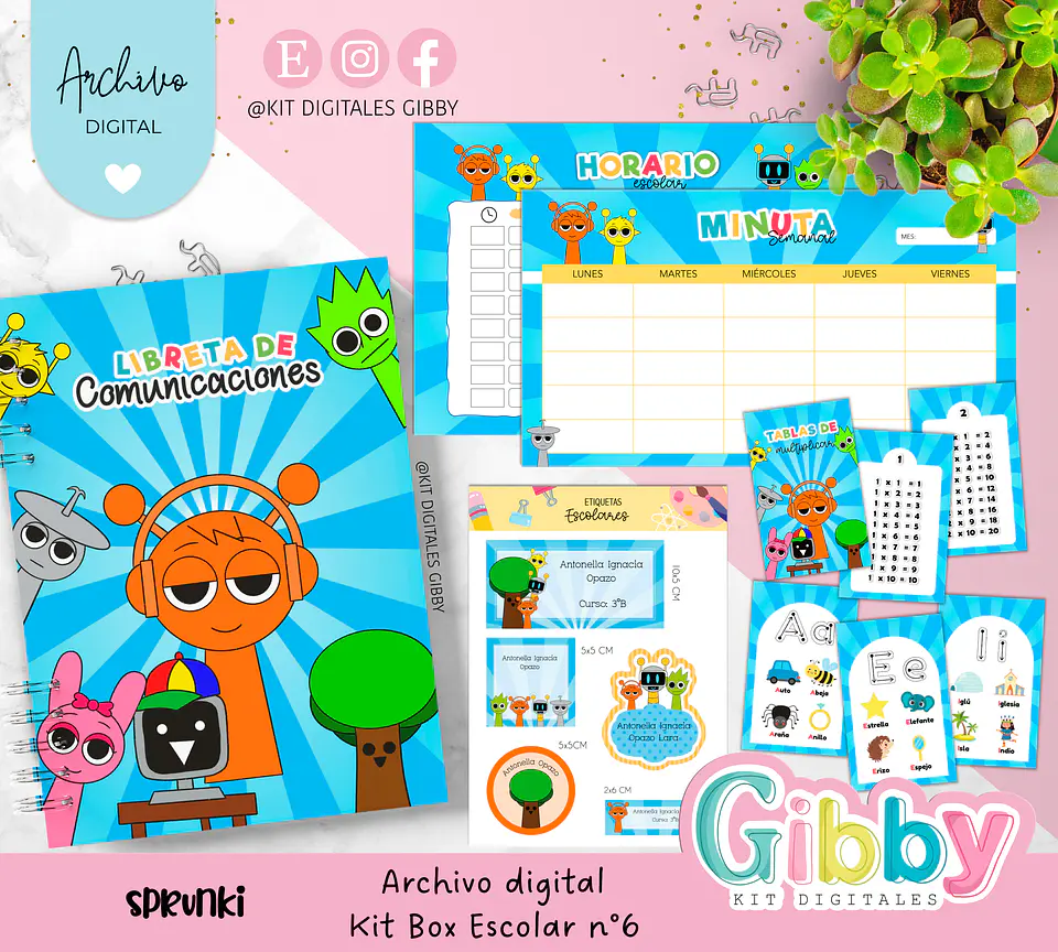 Archivo digital - Kit box escolar n°6 12
