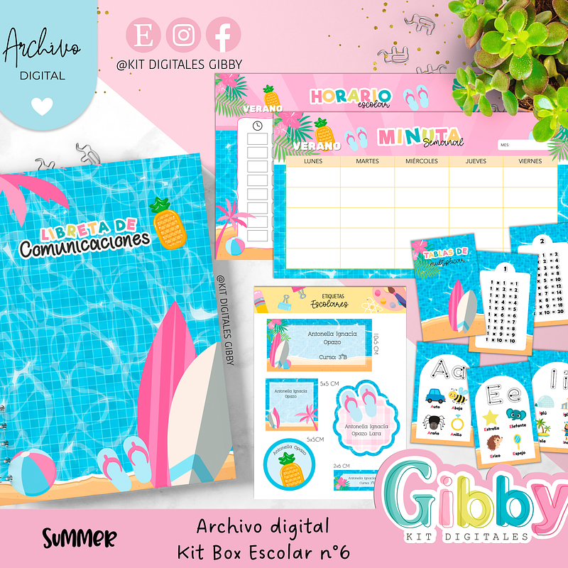 Archivo digital - Kit box escolar n°6 15