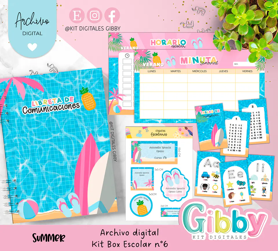 Archivo digital - Kit box escolar n°6 15