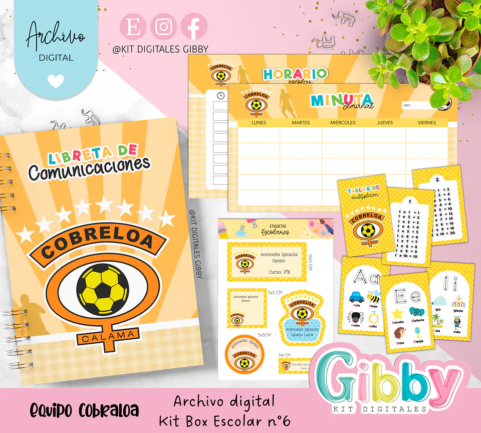 Archivo digital - Kit box escolar n°6 16