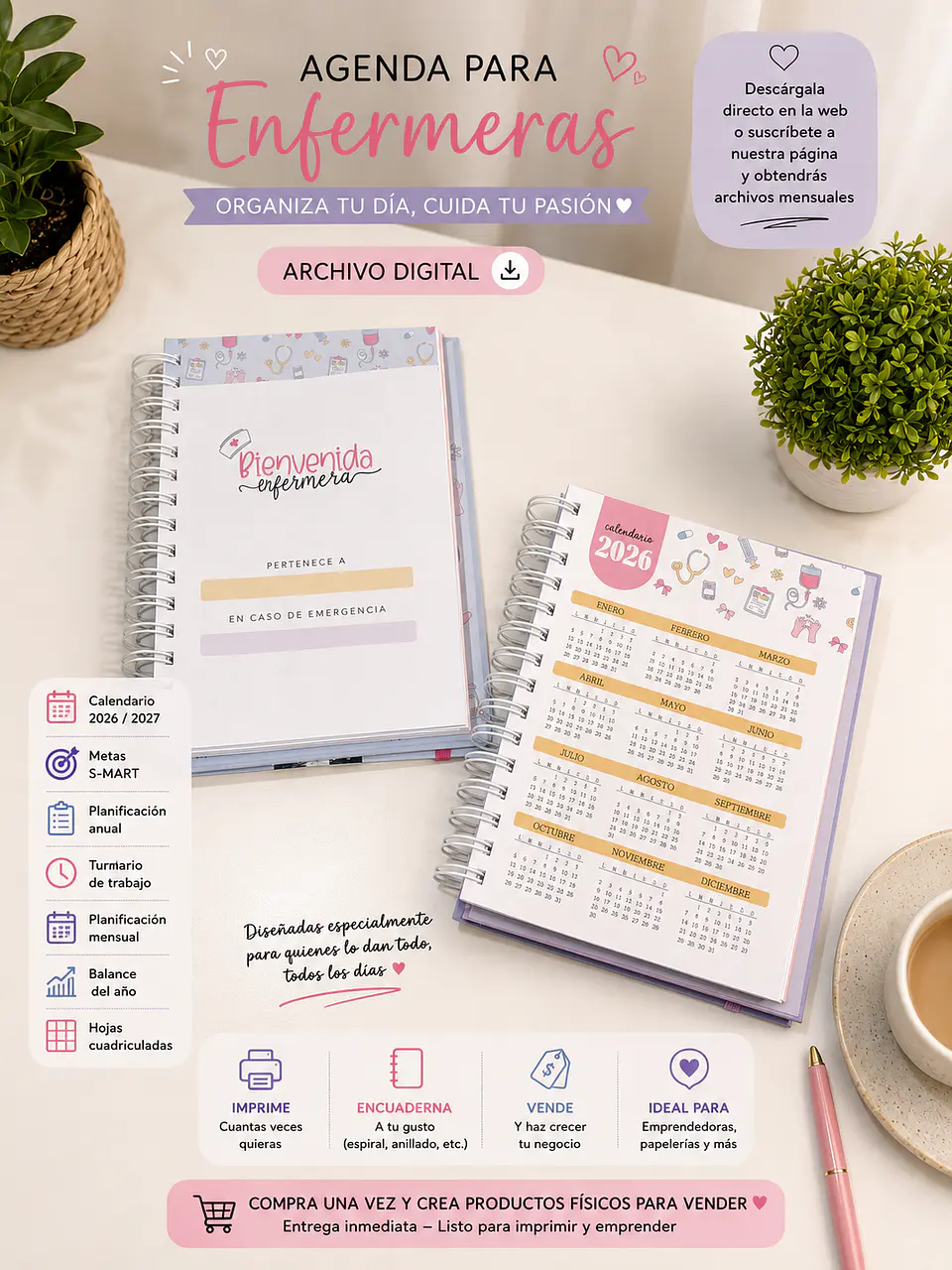 ✨ Archivo Digital - Kit box enfermera 🌸 3