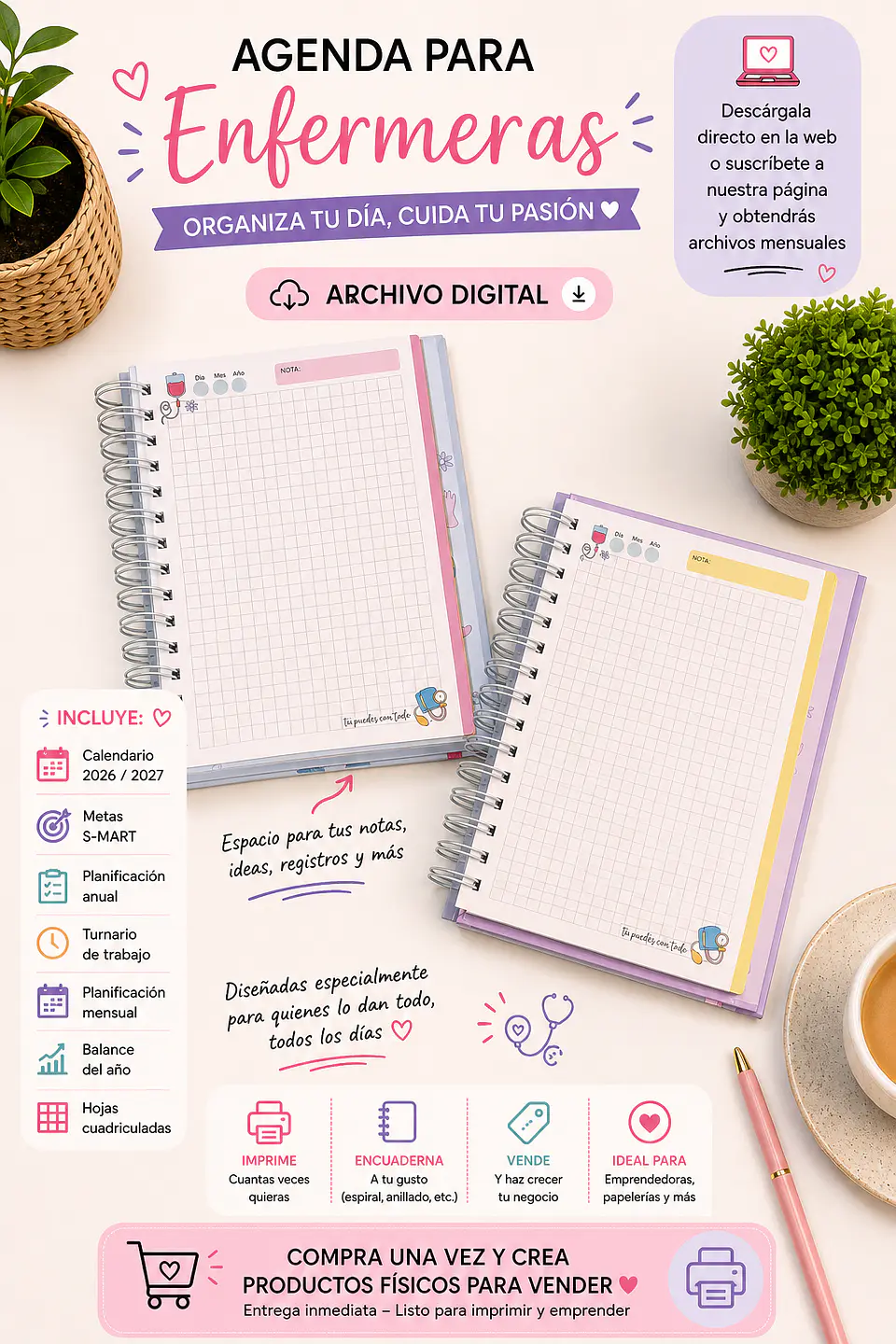 ✨ Archivo Digital - Kit box enfermera 🌸 8