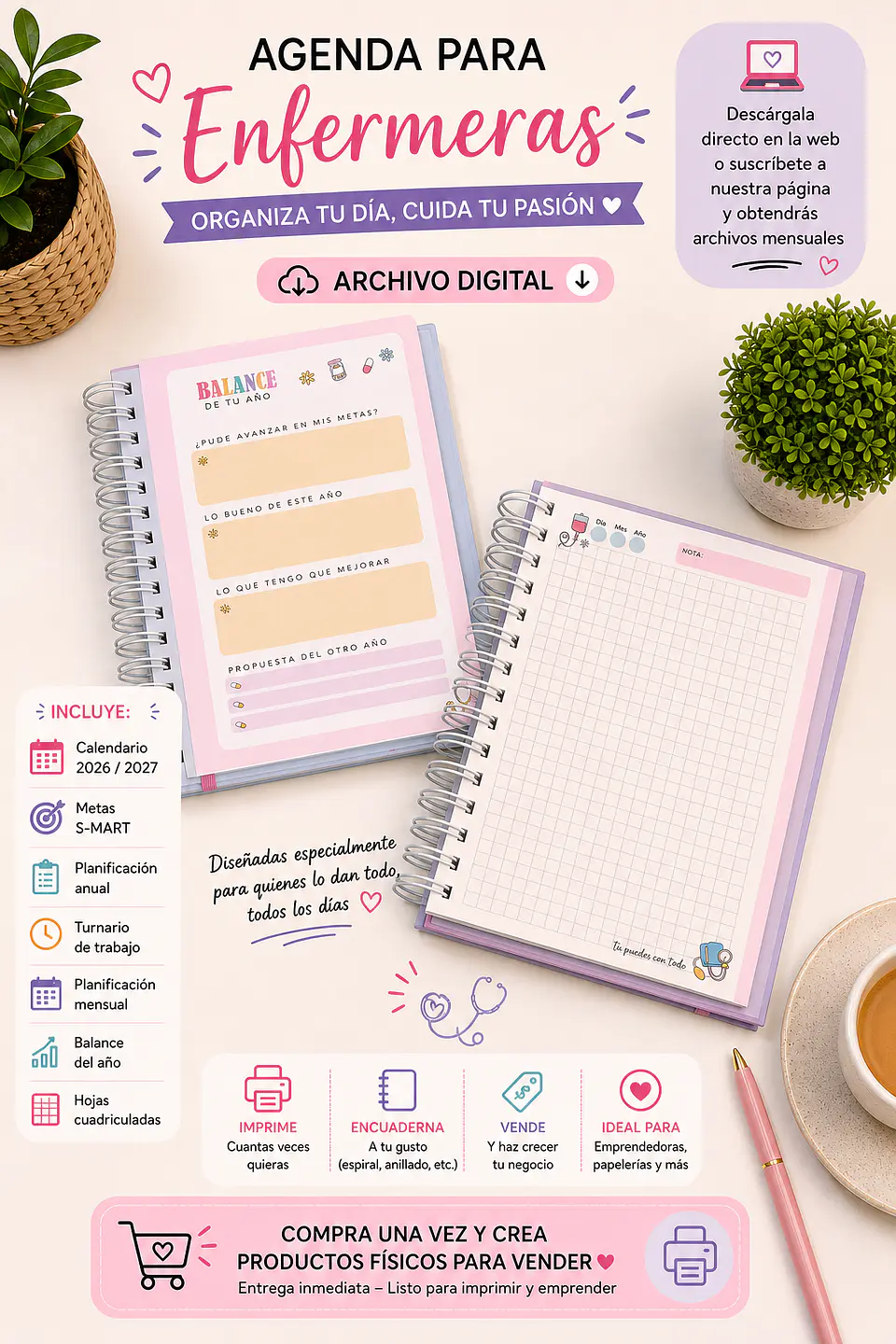 ✨ Archivo Digital - Kit box enfermera 🌸 7