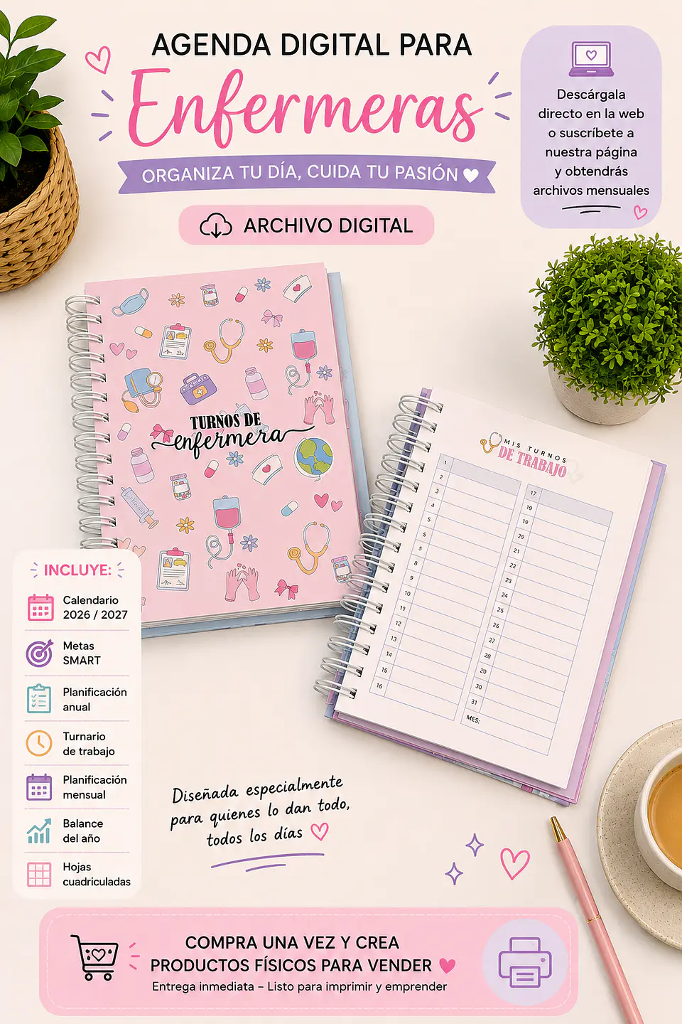 ✨ Archivo Digital - Kit box enfermera 🌸 5