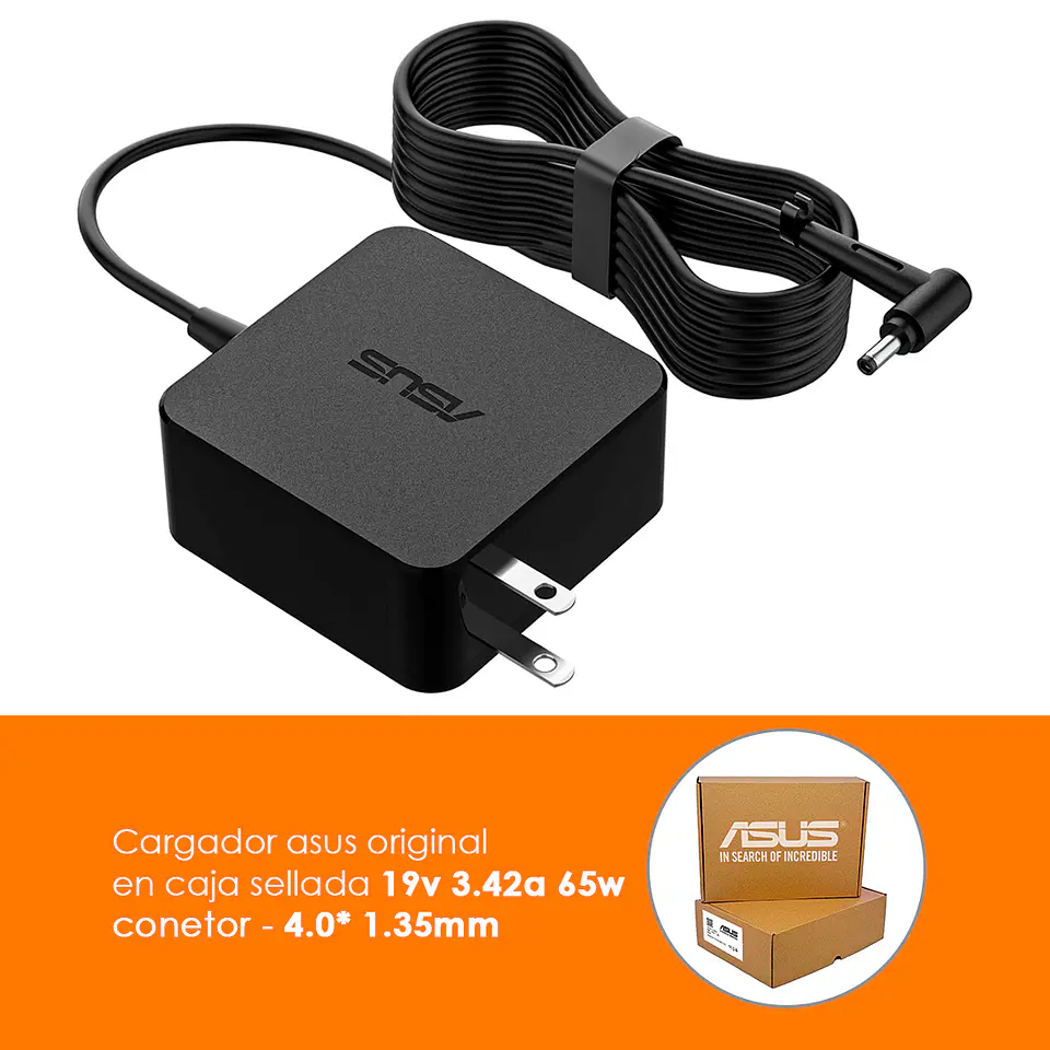 CARGADOR ASUS 65W 3.42A 19V ORIGINAL 3