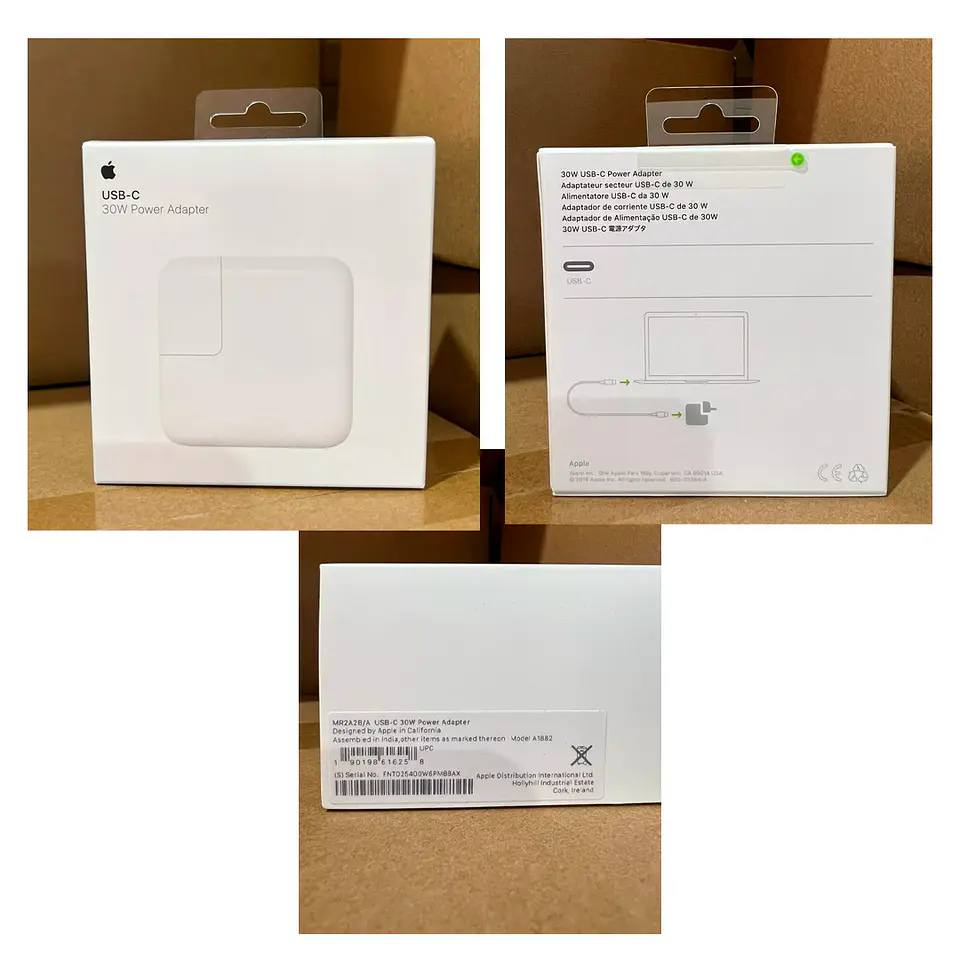 CARGADOR APPLE 30W TIPO C ORIGINAL 2