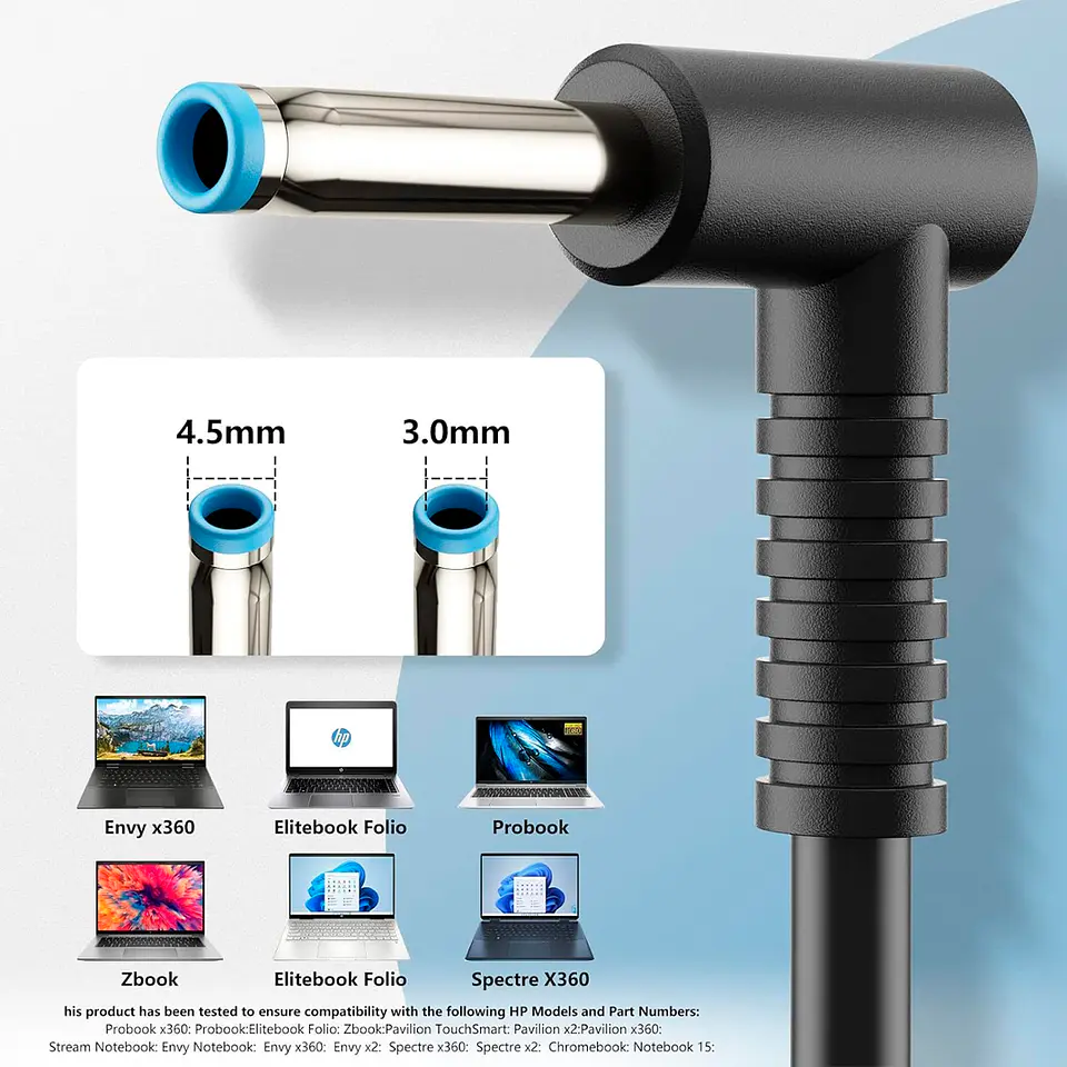 CARGADOR ORIGINAL HP 65W (PIN 4.5*3.0) 3