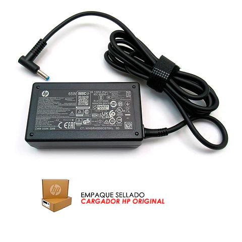 CARGADOR ORIGINAL HP 65W (PIN 4.5*3.0)
