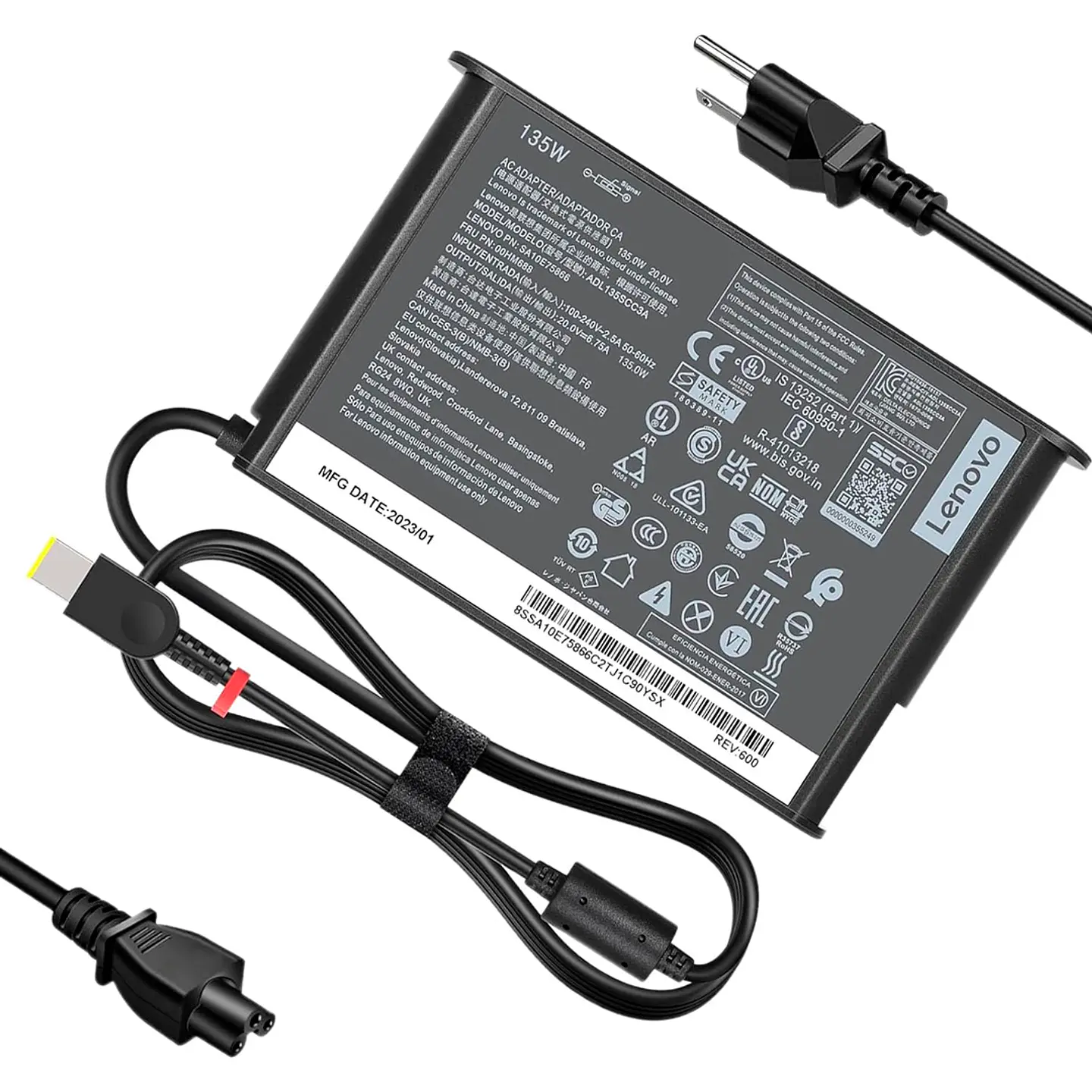 Cargador Lenovo Usb 135w 20v 6.75a SLIM 2