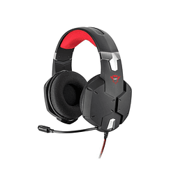 Audifonos Carus GXT 322 gaming headset, negro/rojo