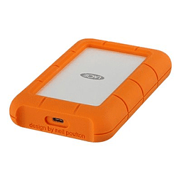 LaCie Rugged USB-C - Disco duro - 4 TB - externo (portátil) - USB 3.1 Gen 1 (USB-C conector) - naranja