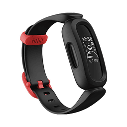 Fitbit Ace 3 - Negro - rastreador de actividad con banda - silicona - negro/rojo corredor - pantalla luminosa 0.72" - monocromo - Bluetooth - 19.3 g