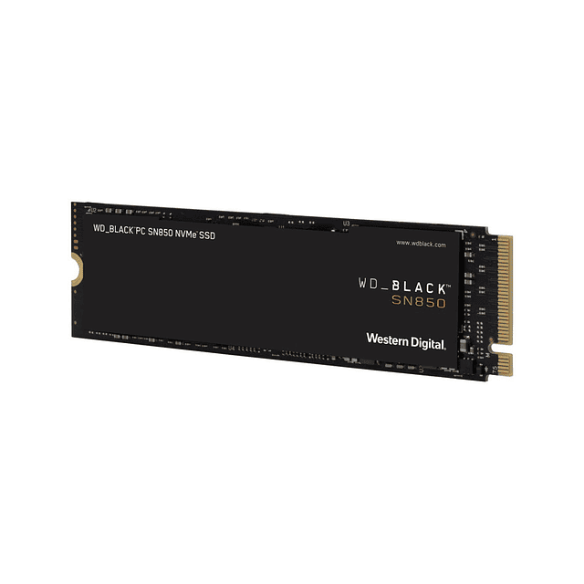 WD Black SN850 NVMe SSD WDS500G1XHE - Unidad en estado sólido - 500 GB - interno - M.2 2280 - PCI Express 4.0 x4 (NVMe)