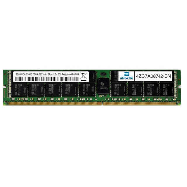 Lenovo TruDDR4 - DDR4 - módulo - 32 GB - DIMM de 288 espigas - 2933 MHz / PC4-23400 - 1.2 V - registrado - ECC - para ThinkSystem SR635 7Y99; SR655 7Z01