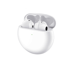 Huawei FreeBuds 4 - Auriculares inalámbricos con micro - en oreja - Bluetooth - cancelación de sonido activo - blanco cerámica