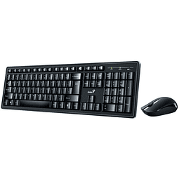 Genius - Keyboard and mouse set - Wireless - Black