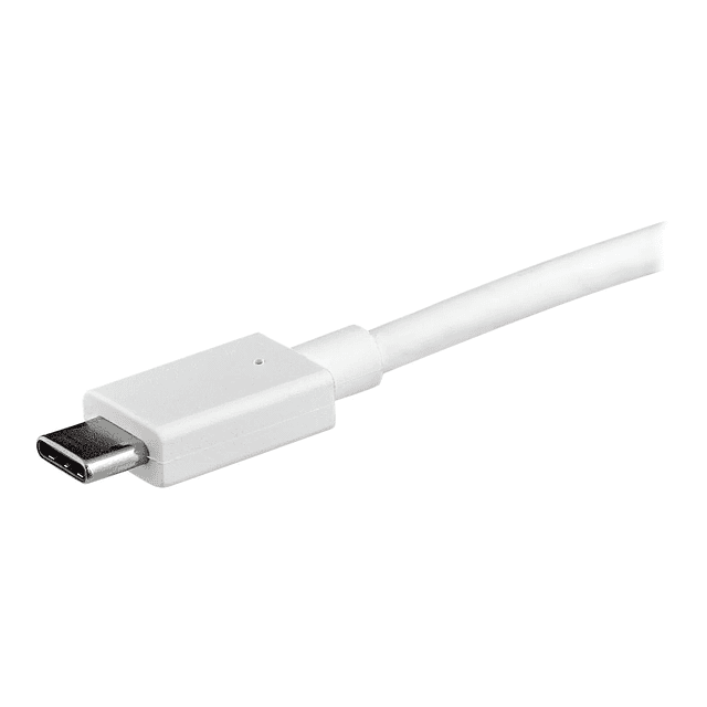 StarTech.com Cable de 1m USB-C a DisplayPort - Cable Adaptador de Vídeo USB Tipo C a DP - 4K 60Hz - Blanco - Adaptador de vídeo externo - STM32F072CBU6 - USB-C - DisplayPort - blanco