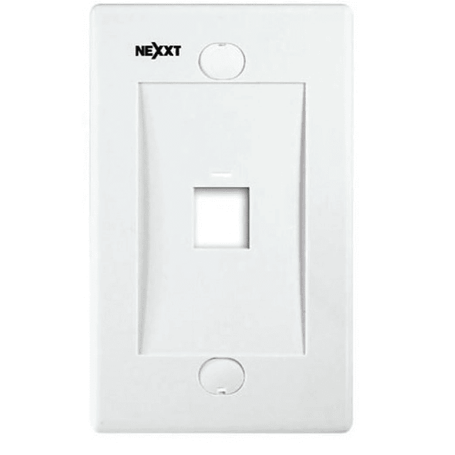 Nexxt - Placa de montaje - blanco - 1 puerto