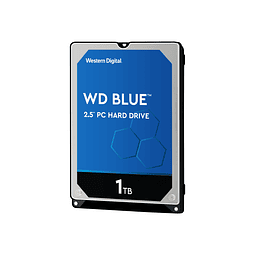 WD Blue WD10SPZX - Disco duro - 1 TB - interno - 2.5" - SATA 6Gb/s - 5400 rpm - búfer: 128 MB