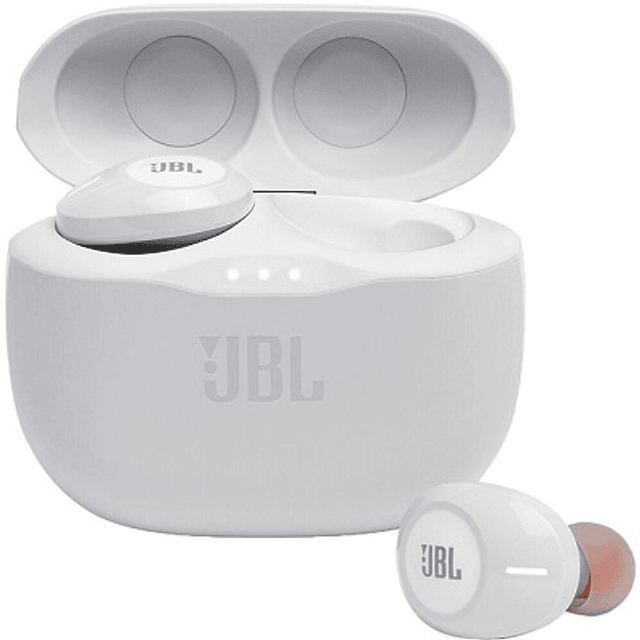 JBL TUNE 125BT - Auriculares internos con micro - en oreja - Bluetooth - inalámbrico - blanco
