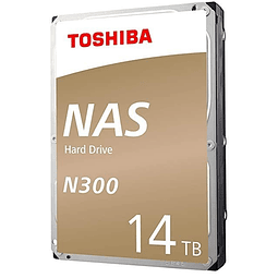 Toshiba N300 NAS - Disco duro - 14 TB - interno - 3.5" - SATA 6Gb/s - 7200 rpm - búfer: 256 MB