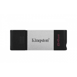 Kingston DataTraveler 80 - Unidad flash USB - 64 GB - USB 3.2 Gen 1 / USB-C