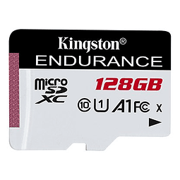 Kingston High Endurance - Tarjeta de memoria flash - 128 GB - A1 / UHS-I U1 / Class10 - microSDXC UHS-I